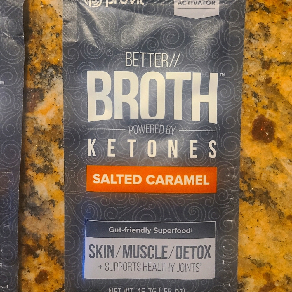 4 Pruvit Keto Broth Salted Caramel